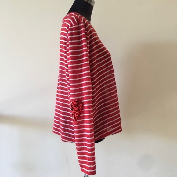 Striped Long Sleeve Blouse Top - Picture 3 of 7